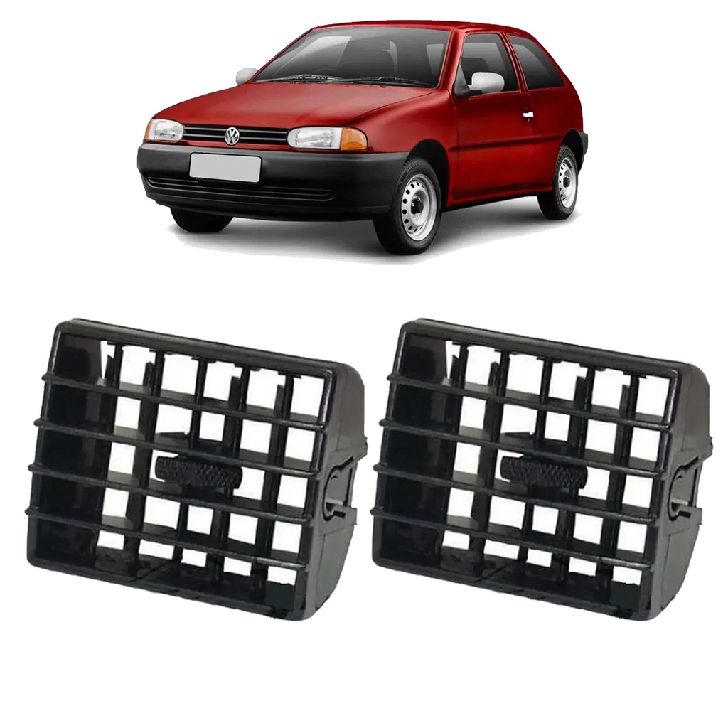 Par Grade Difusor Ar Gol Parati Saveiro G2 95 96 97 98 99 Preta