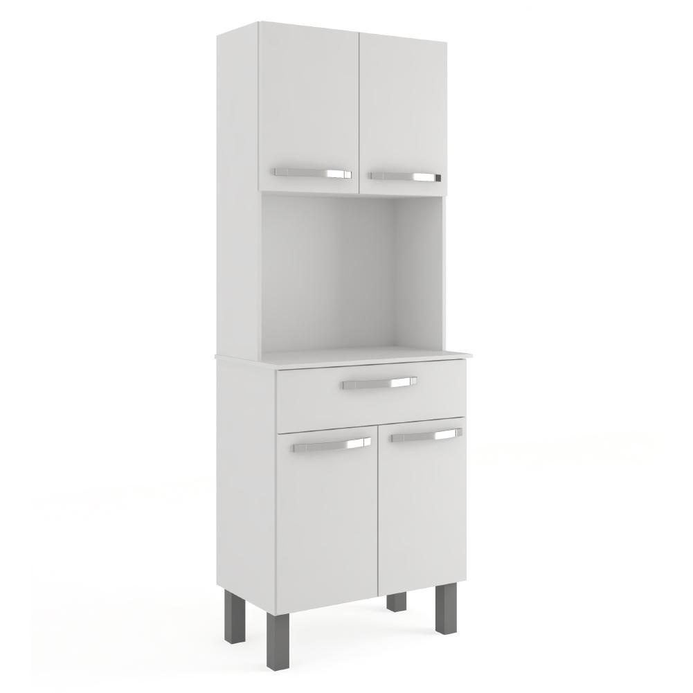 Armário de Cozinha Paneleiro 4 Portas 1 Gaveta Balli Branco - Home & Living
