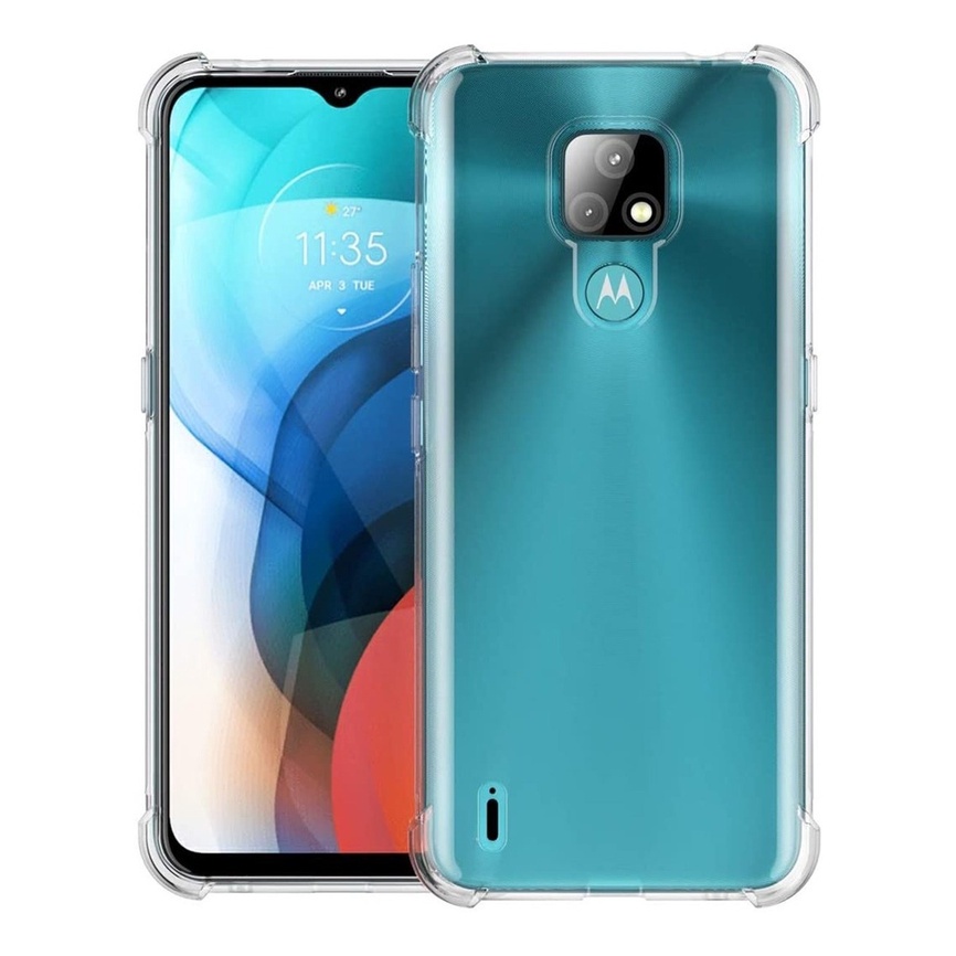 Capa Case Capinha Compatível Com Moto E7 + Película 3D Vidro Temperado