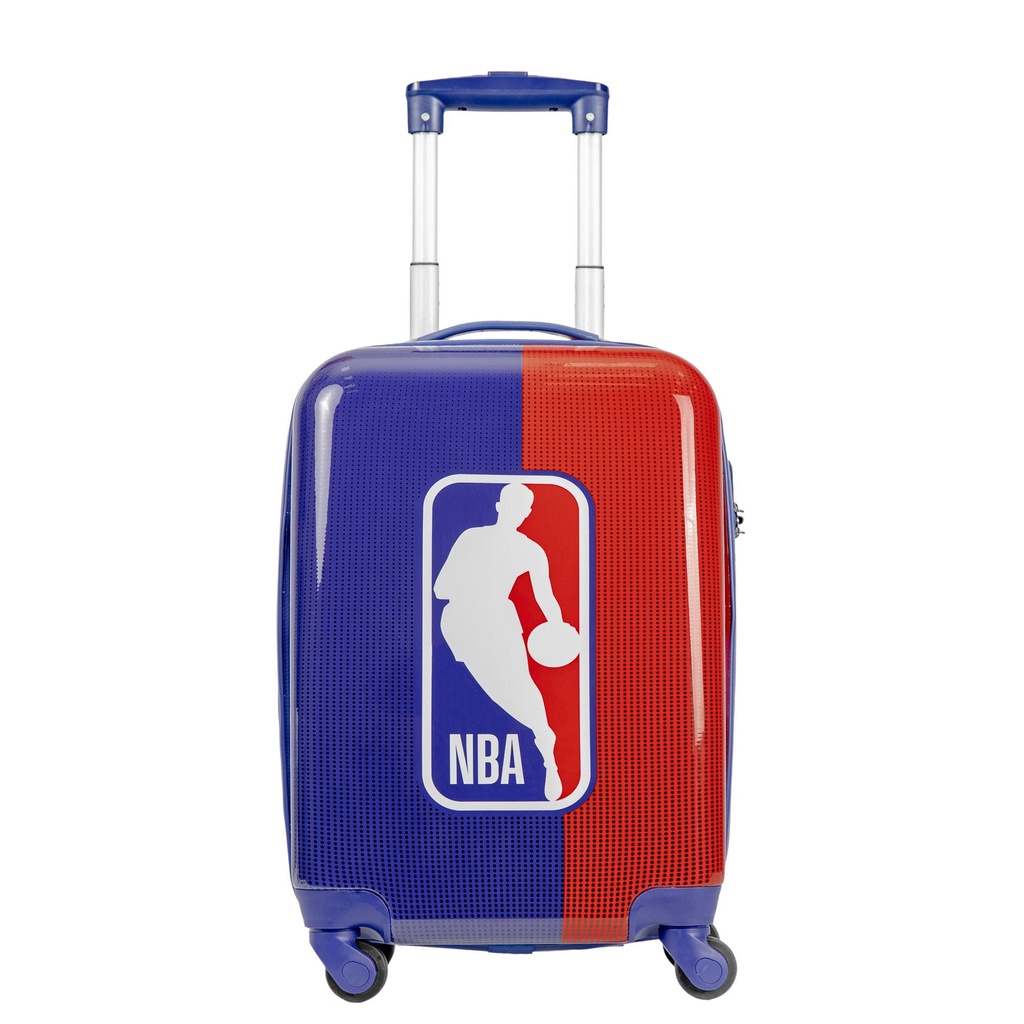 Mala de Viagem Bordo com Rodas 360° Pc Nba Space - Azul e Vermelho