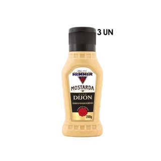 3 Mostardas tipo Dijon 200g Hemmer