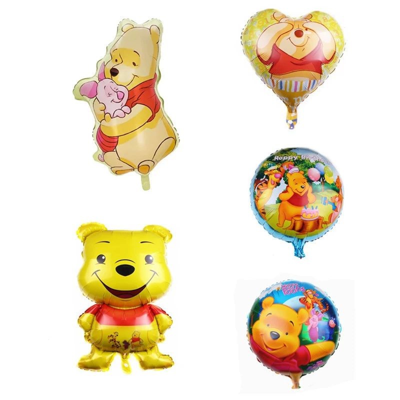 Cartoon Winnie the Pooh Filme de Alumínio Balão/Festa de Aniversário das Crianças Decoração Balão de Brinquedo em Oferta na Shopee
