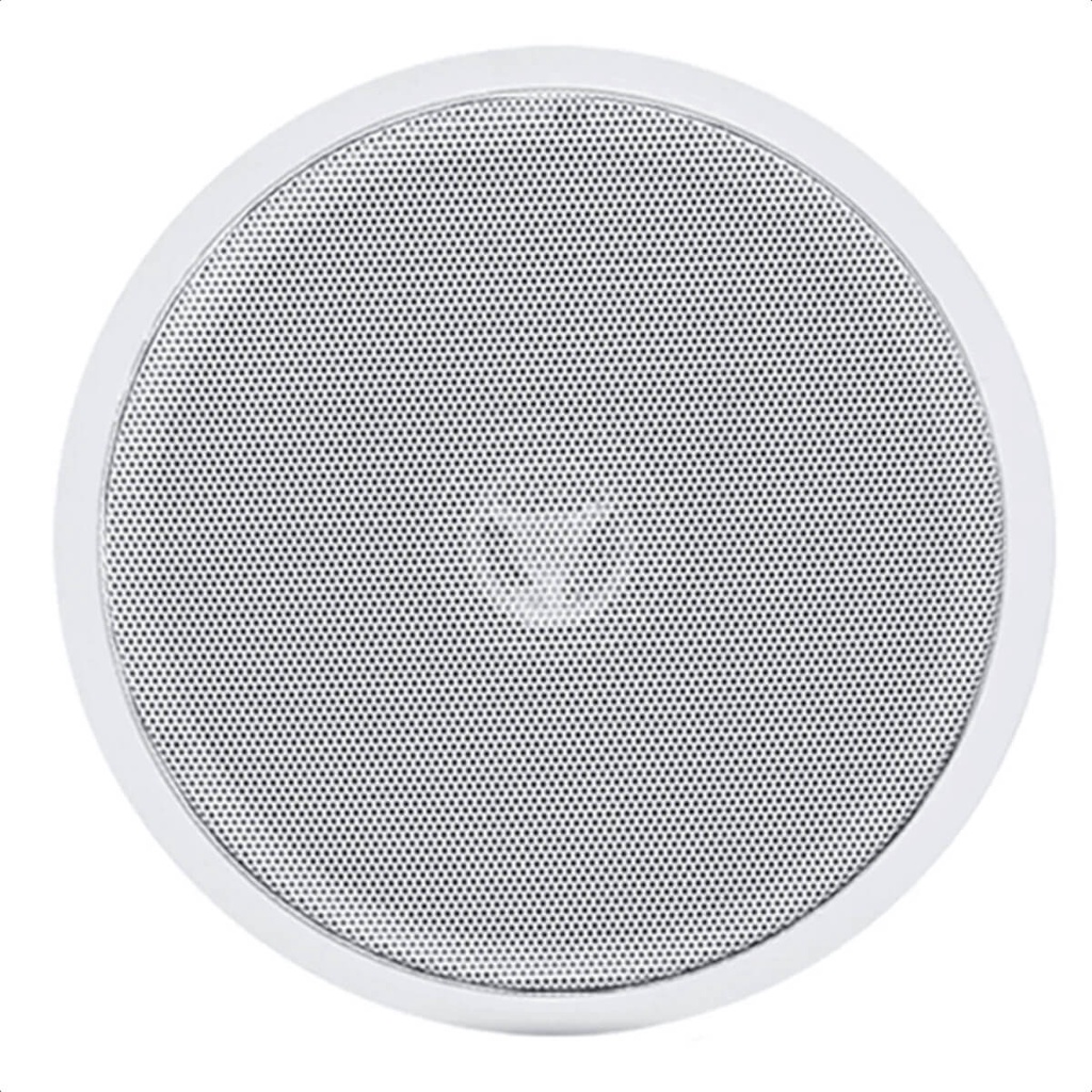 Arandela Redonda 6 Pol Coaxial Branca 70W RMS 8 Ohms Passiva Borda Emborrachada Bobina Simples - Leson 2LS0AT78B