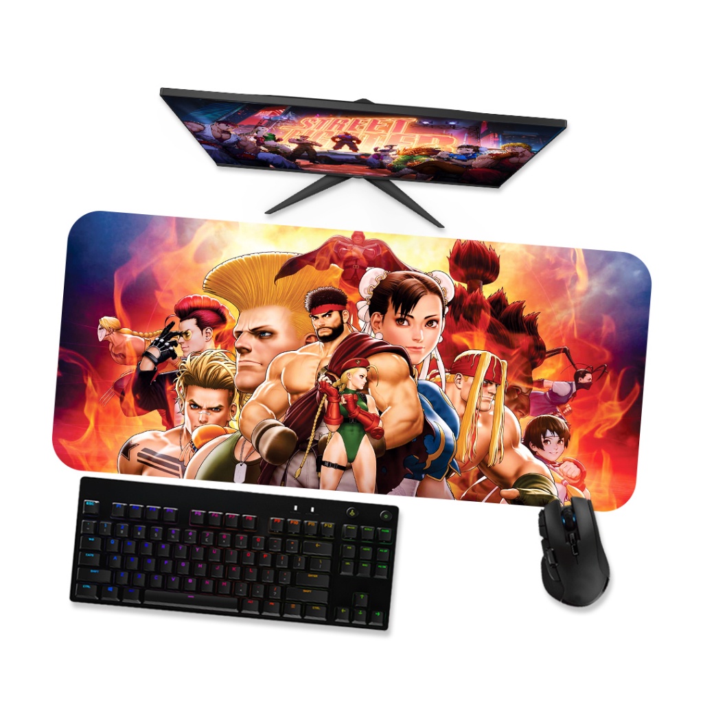 Mouse Pad Gamer Grande STREET FIGHTER  STREET FIGHTER 1 90x40 80x40 60x40 70x30 45x40