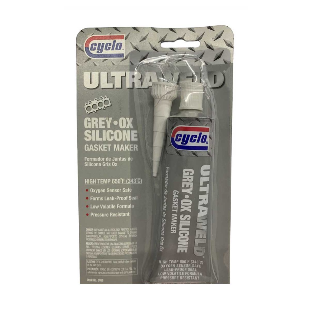 Silicone Alta Temperatura Cinza Cola Motor Cyclo 99ml
