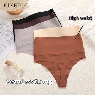 Finetooo Bodyshaper High Waist Seamless Thong Women Calcinha Antibacteriana Feminina Intimida Lingerie Maillard Cor
