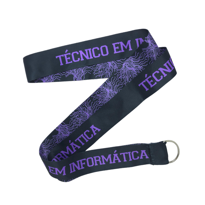 Tirante Tirante preta estampa roxa técnico em informática - Sem Mínimo (TPCURSO-115 )