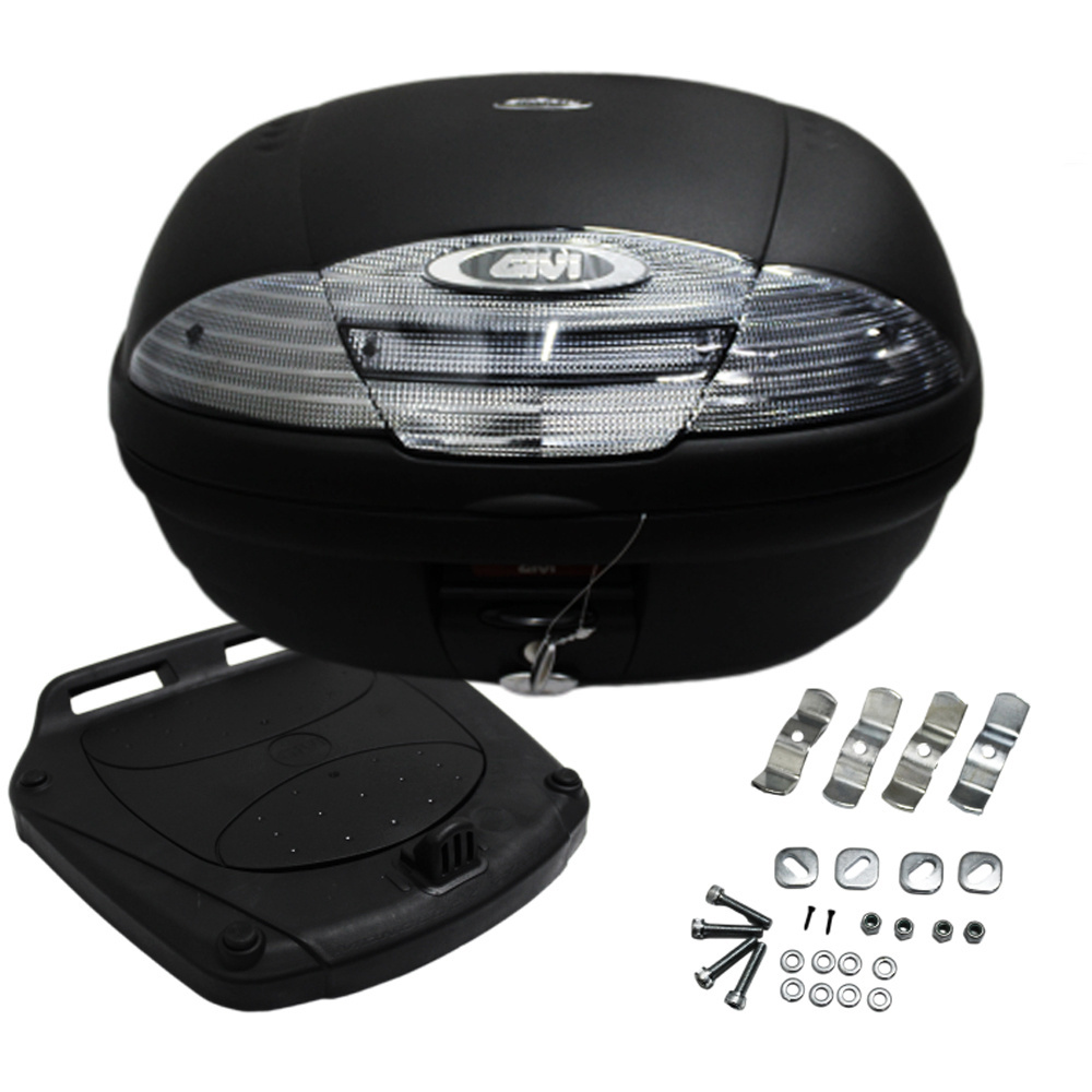 Bau Bauleto Para Motos Simply Fume 45 Litros Monolock Preto Givi