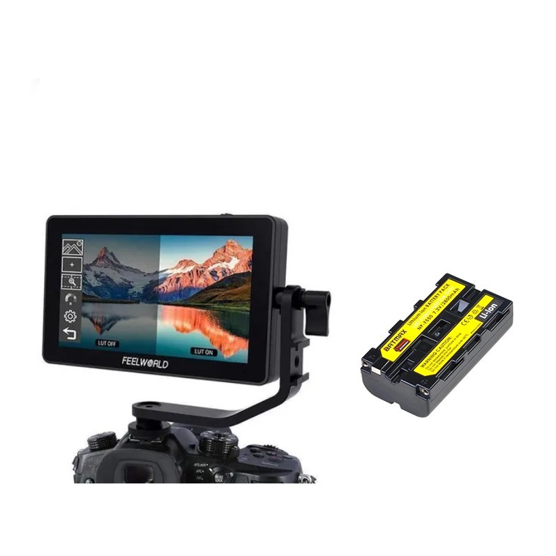 Monitor Feelworld F6 Plus 5.5 4k Touch 3d + Bateria Np-f550