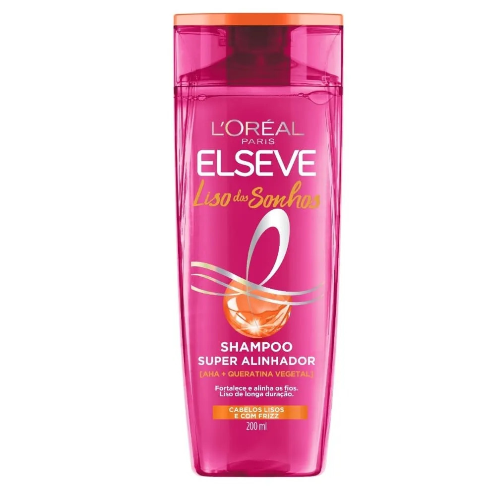 SHAMPOO ELSEVE SUPER ALINHADOR LISO DOS SONHOS LORÉAL 200ML (LANÇAMENTO 2025 ) em Oferta na Shopee