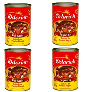 Kit 04 Latas Feijoada Pronta Oderich 420g cada em Oferta na Shopee