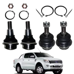 Kit 4 Pivos Inferior e Superior Flex Ranger 1998 Ate 2024