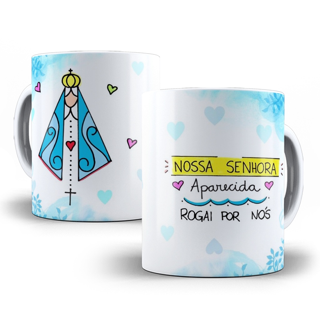 Caneca Nossa Senhora aparecida Porcelana Personalizada 2