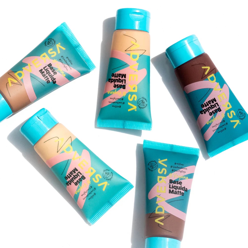Base Líquida Matte Oil Free Vegana Adversa em Oferta na Shopee