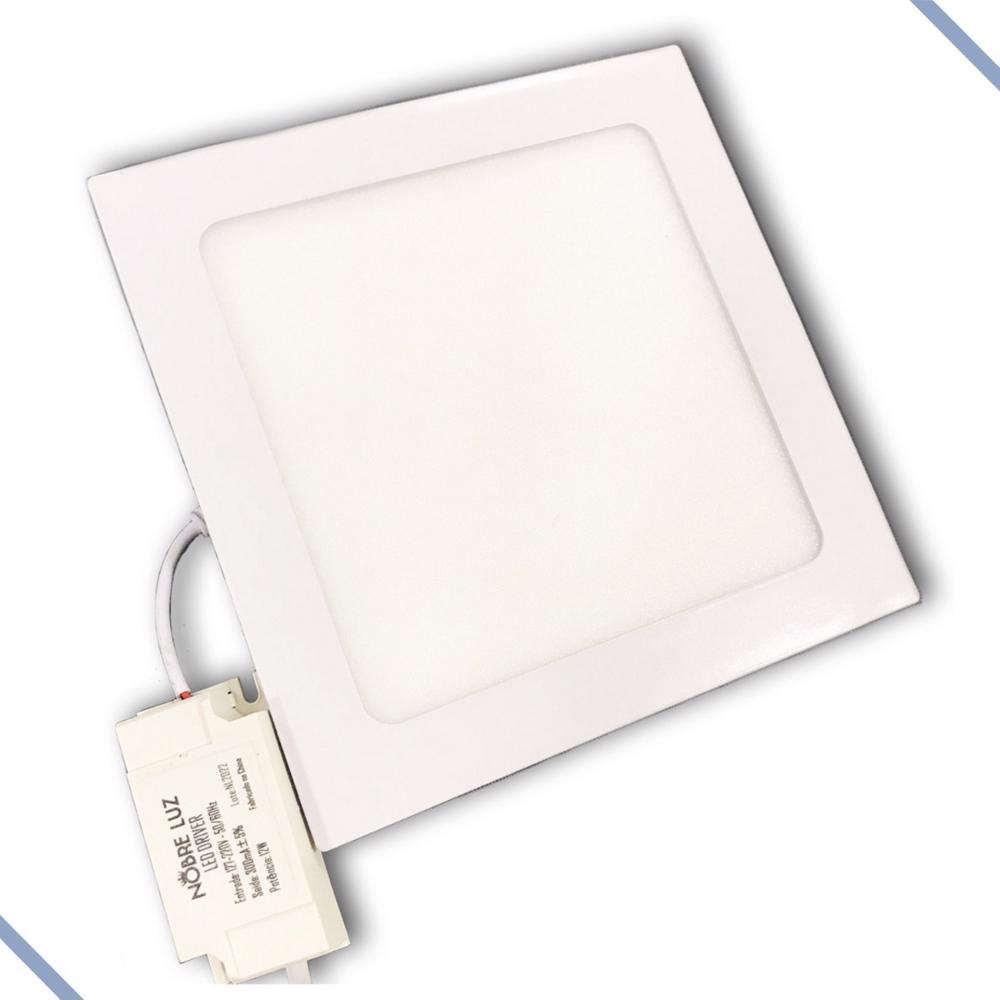 Plafon Painel De Led Embutir 12w 4000k Original Nobre Luz