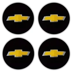 Jogo Emblema Calota Gm 51mm Preto/dourado O Estradão