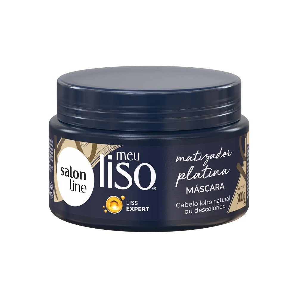 Máscara Meu Liso Matizador Platina Salon Line 300g em Oferta na Shopee