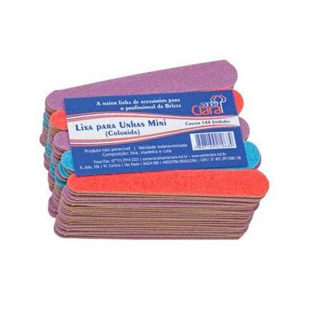 Mini Lixa Para Unhas Santa Clara com 144un em Oferta na Shopee