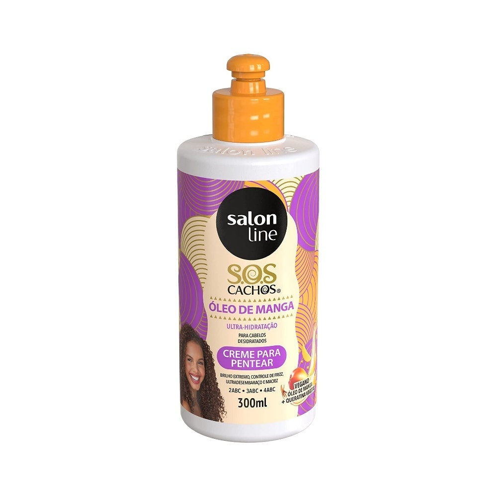 Creme Para Pentear Salon Line SOS Óleo De Manga 300ml