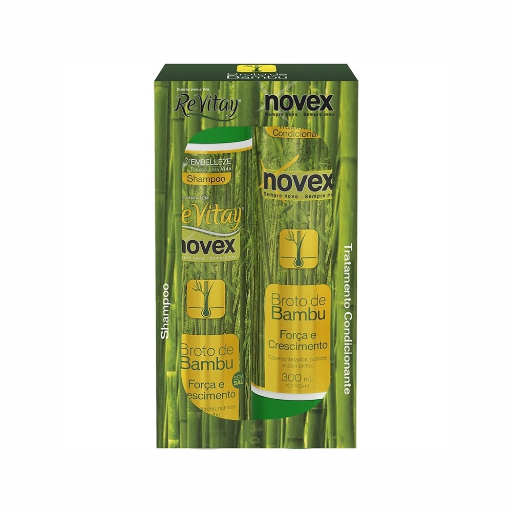 Kit Shampoo + Condicionador Novex Revitay Broto De Bambu - Beauty