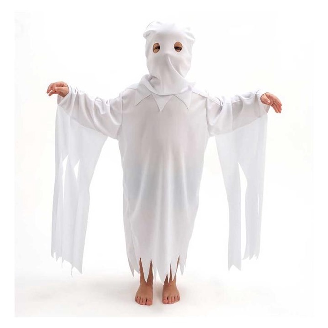 Fantasia Fantasma Infantil Com Gorro de Halloween em Oferta na Shopee