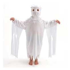 Fantasia Fantasma Infantil Com Gorro de Halloween