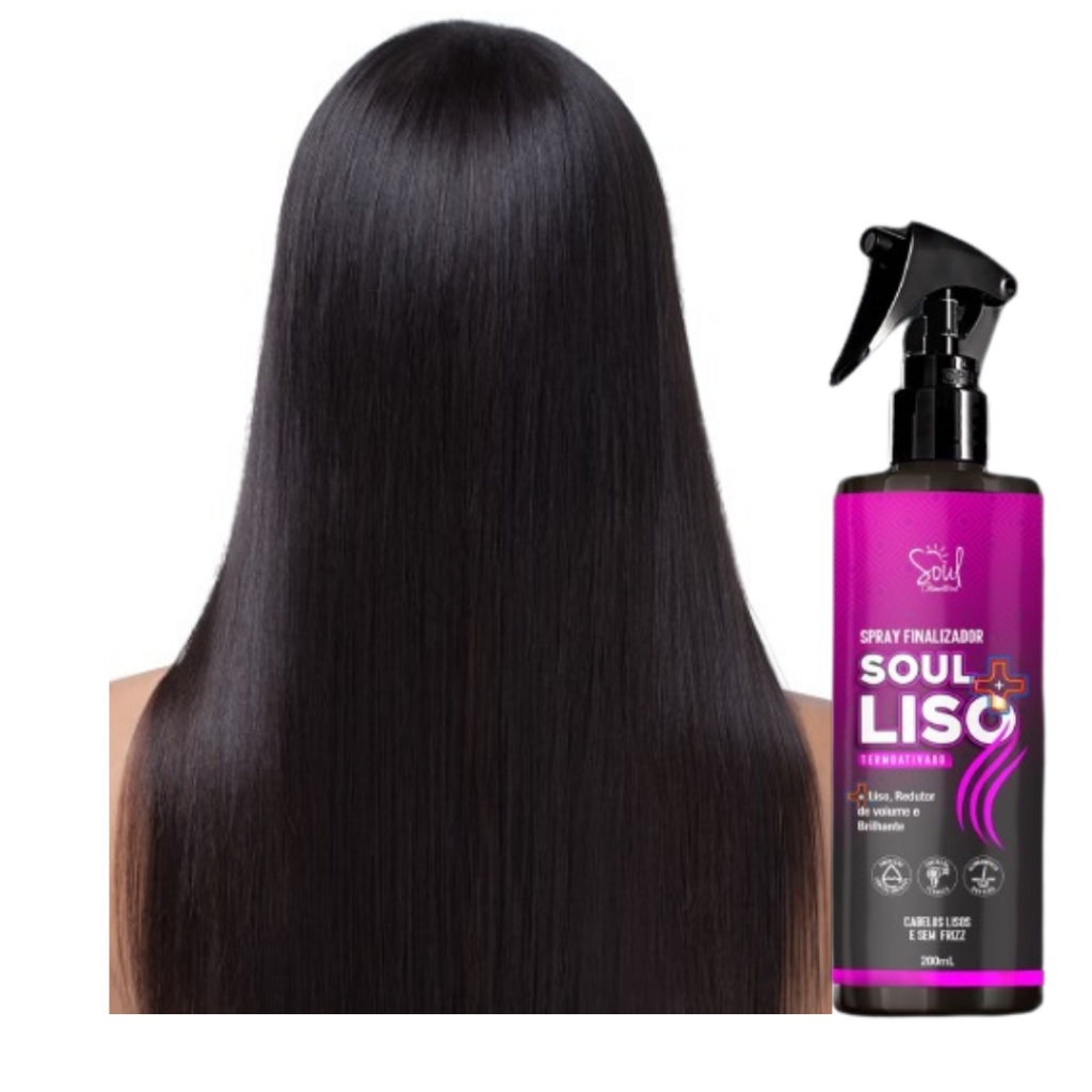 Protetor Termico Spray de Cabelo Finalizador Liso Soul Cosméticos 200ml