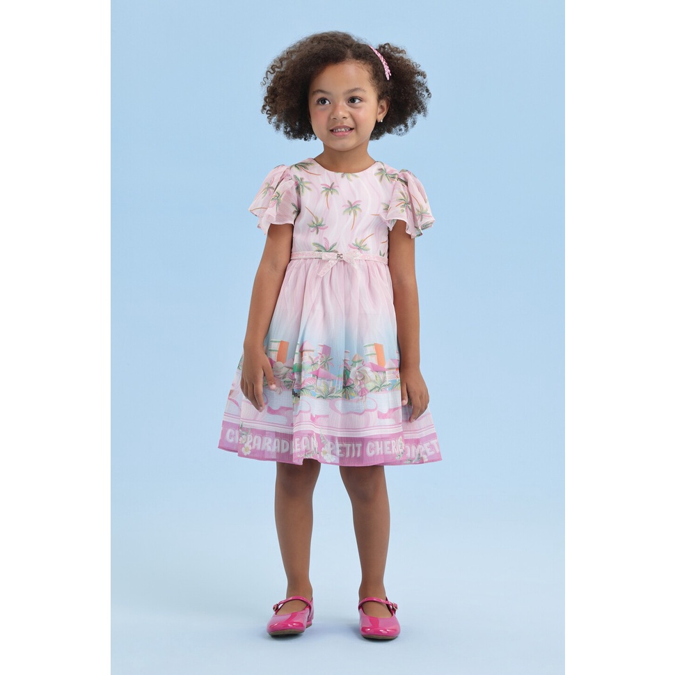 Vestido Festa Infantil Petit Cherie Verão Tropical