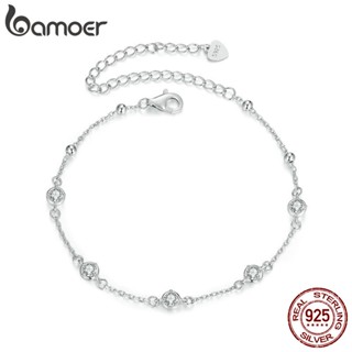Pulseira Moissanita Estrelada Bamoer 925 Sterling Sliver Presentes Para Mulheres
