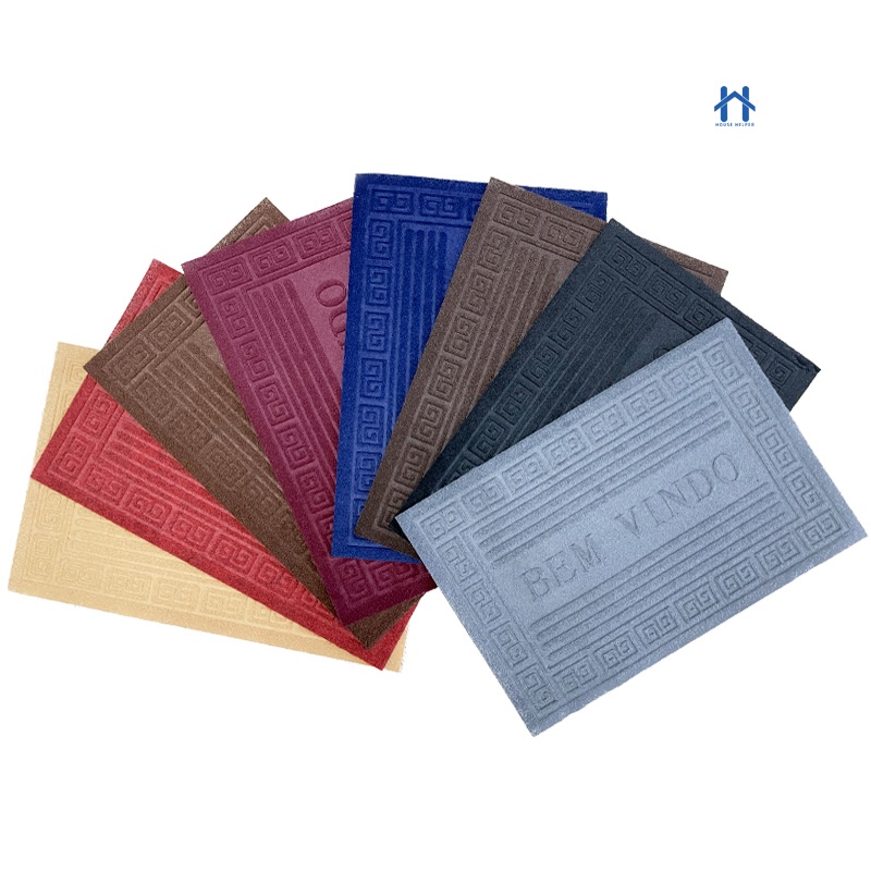 Tapete Capacho Bem Vindo Emborrachado Antiderrapante para Porta HH UTILIDADES