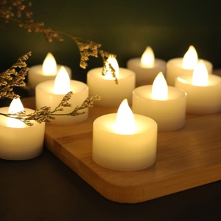 (Bateria Inclui) LED Tea Light Candle Lights Para Festa De Natal Decoração De Casamento De Aniversário em Oferta na Shopee