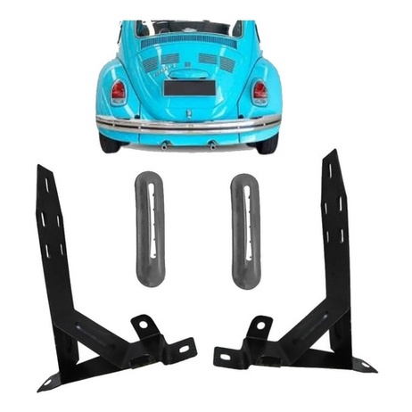 Suporte Traseiro + Guarnicao Parachoque Fusca 71 A 77
