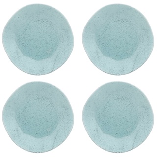 Jogo Conjunto 4 Pratos Rasos Oxford Porcelana Ryo Blue Bay 27,5 cm em Oferta na Shopee