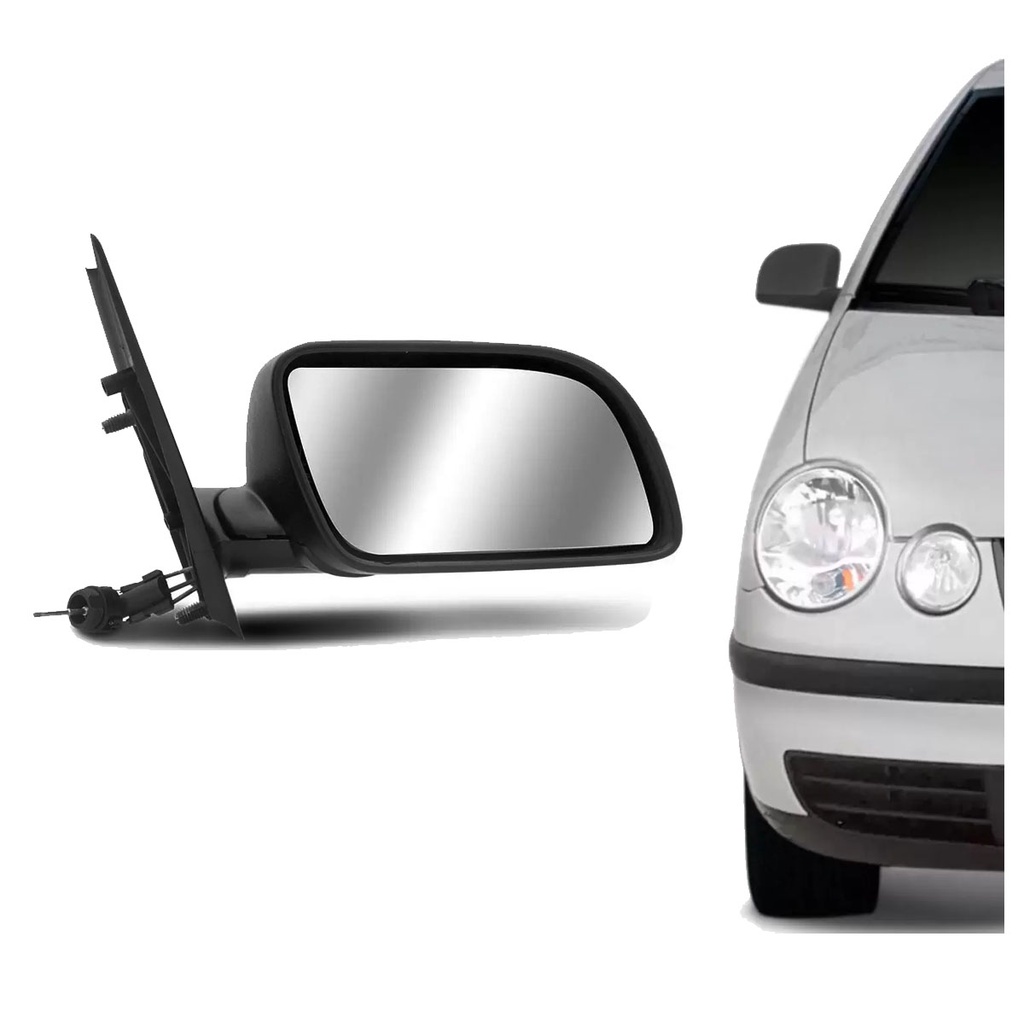 Retrovisor Externo Polo 2002 a 2009 Manual
