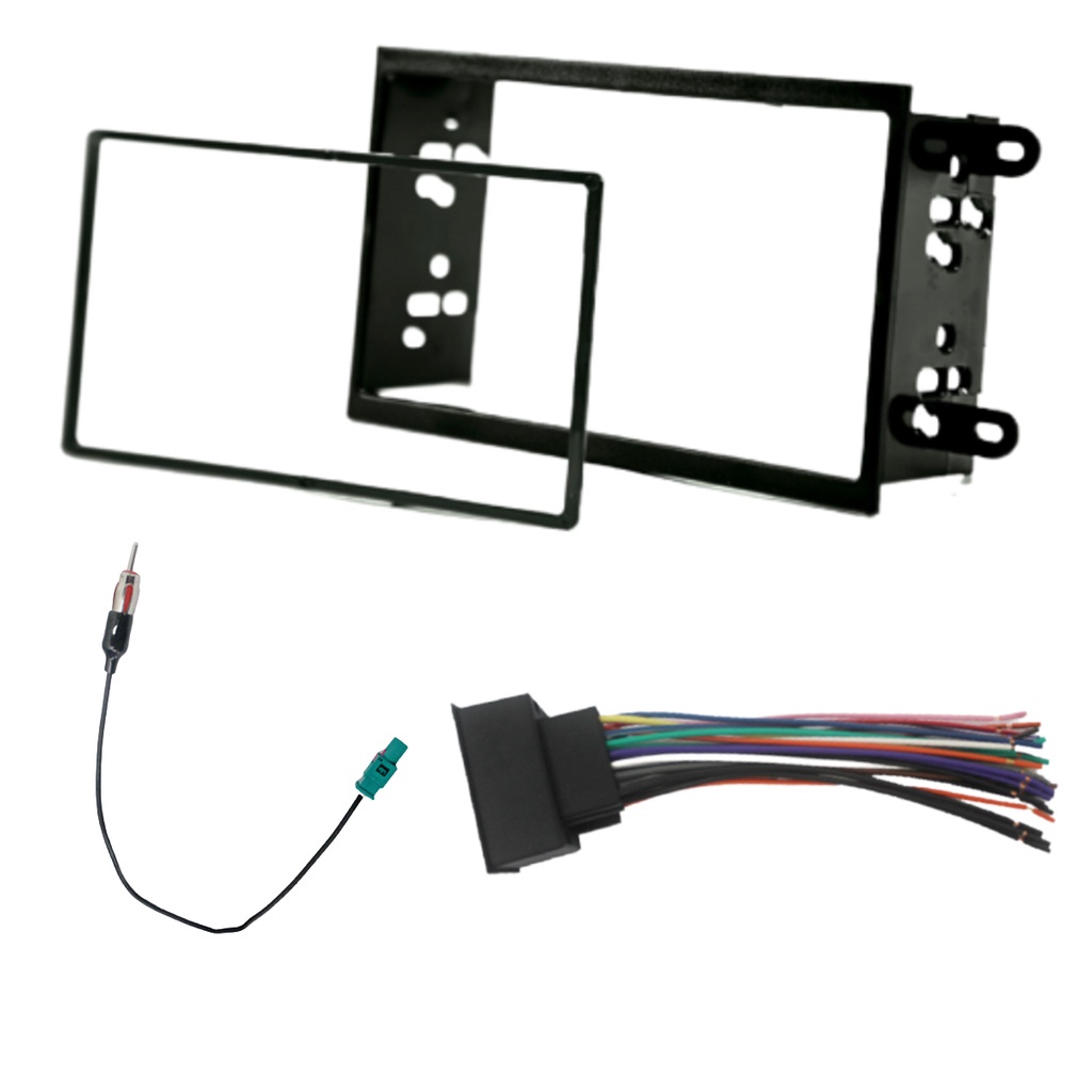 Kit de Instalação Multimídia Chevrolet Cobalt/Onix/Prisma/Spin 2013 até 2017 2 Din Preto Expex - EKTGM001