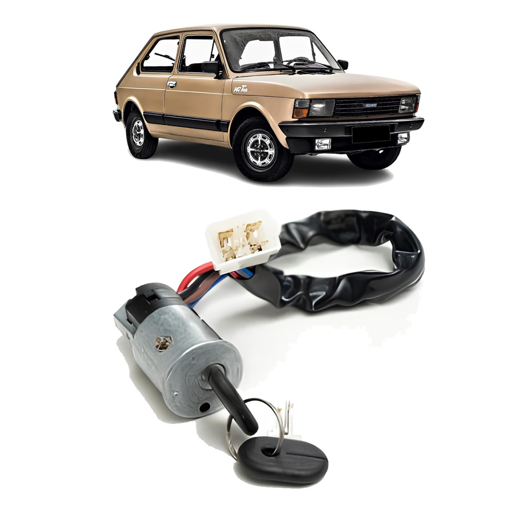 Miolo Cilindro Ignição Comutador Chave Fiat 147 Com Chave