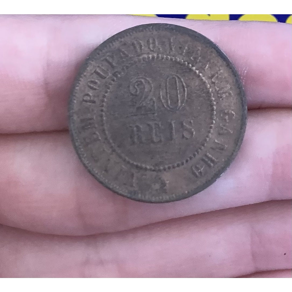 Moeda 20 Réis Rara ano 1889 Nova e Rara