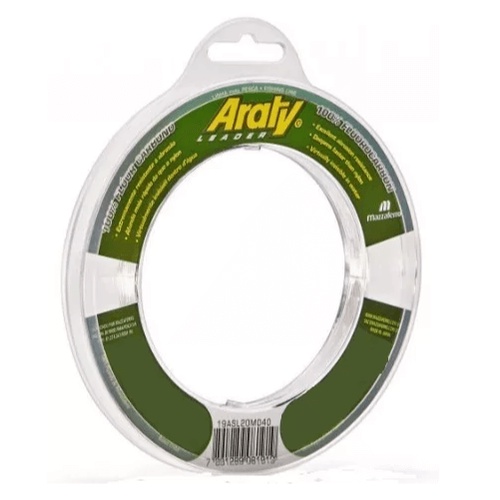 Linha Pesca Fluorcarbono Araty 0,60mm 45,1lb Suporta 20,5 Kg