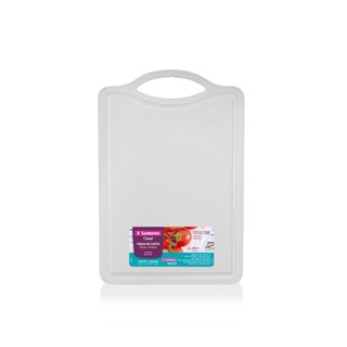 Tábua de Corte Plástica Pequena Branca 27cmx18,5cm Casar Sanremo