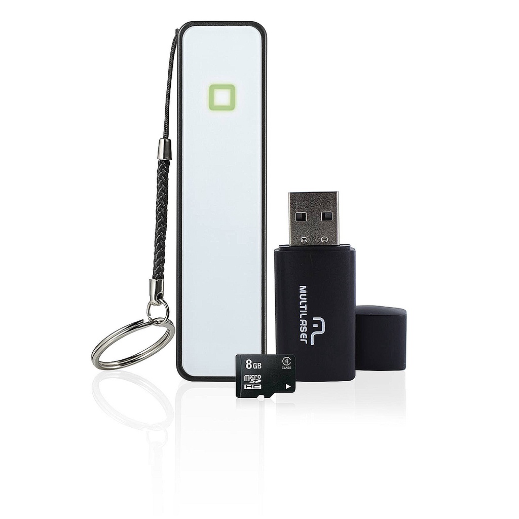 Kit Smartphone Power Bank+PenDrive+Cartão De Memoria CL4 8gb