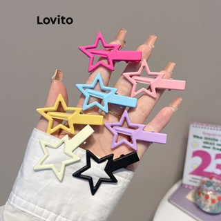 Lovito Presilhas de Cabelo com Estrelas para Mulheres LFA03283 (Multicolorido)
