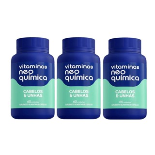 Kit Com 3cx Vitaminas Cabelos E Unhas 60Cps - Neo Química