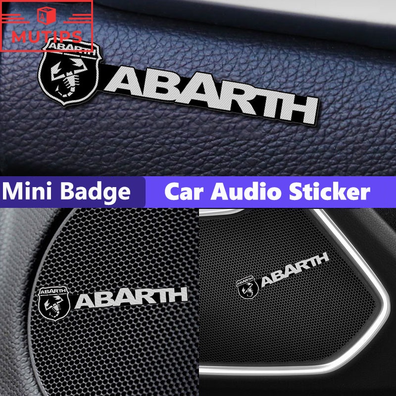 Fiat Abarth 4Pcs/Set 3D Carro Metal Emblema De Auto Autocolantes Para Uno Toro 500 Bravo Punto Palio Argo Stilo Strada Mobi