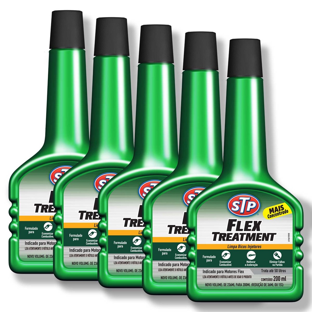 Aditivo Limpa Bicos Injetores para Motor FLEX TREATMENT  200ml STP 5 unidades em Oferta na Shopee