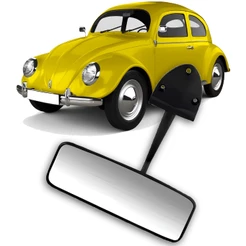 Retrovisor Interno Fusca 3 Furos 1964 1965 1966 1967 1968 1969 1970 1971 1972 1973 1974 1975