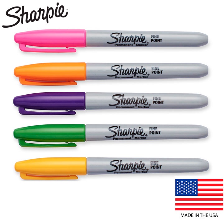 Sharpie Marcador Permanente - Caneta Sharpie Ponte Fina - Sharpie original todas as cores - Caneta autógrafo em Oferta na Shopee