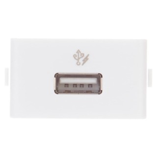 Módulo de tomada usb 1a 2.0 127/220v branco lunare Schneider