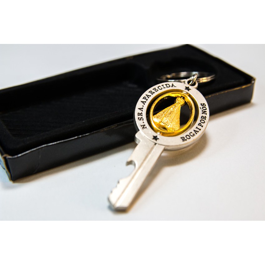 Chaveiro Religioso Com Imagem Nossa Senhora Aparecida Modelo Chave em Oferta na Shopee
