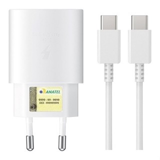 Carregador Full 25w Usb-c Para Samsung M62 M52 A52 A72 A53