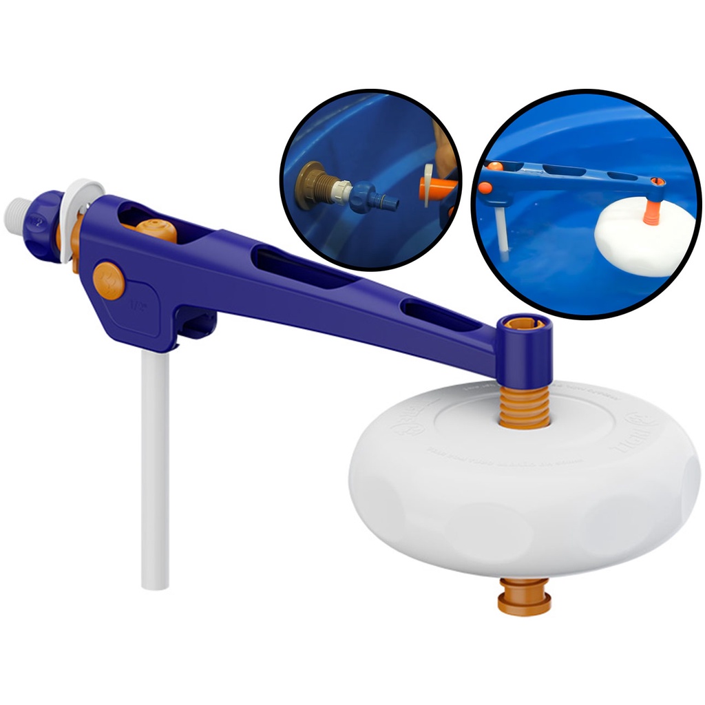 Torneira Boia Para Reservatório Caixa D'água C/ Tubo Antirruído Alta Vazão Tigre em Oferta na Shopee